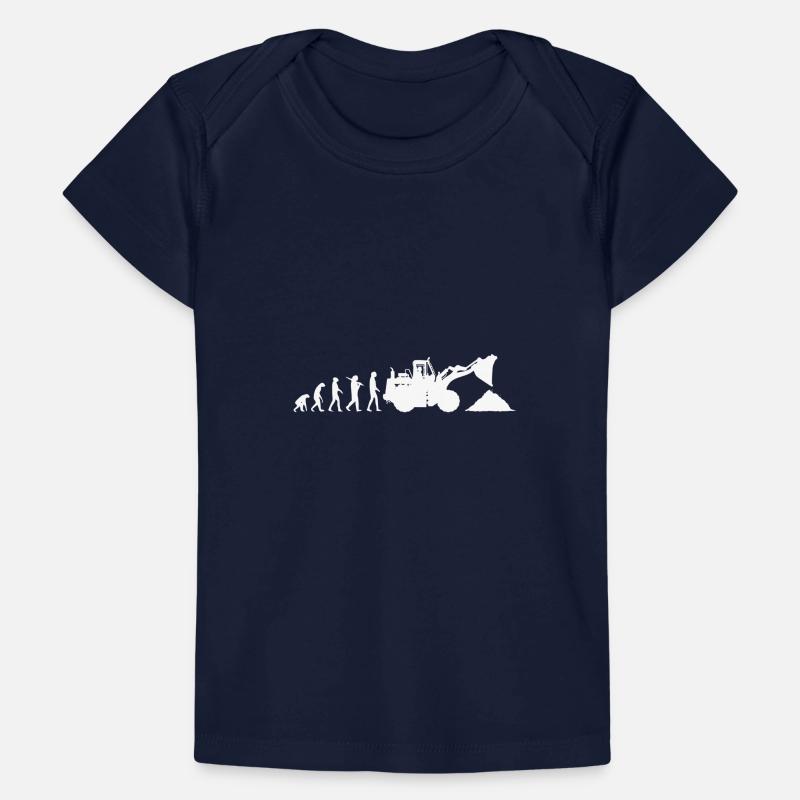 Evolution Radlader Bauarbeiter Baustelle Baby Premium Organic T-Shirt