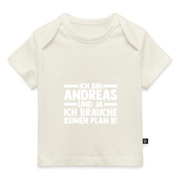 Prénom Andreas - T-shirt Premium bébé bio - marine foncé - Devant