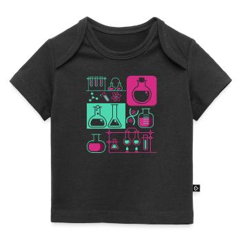 Chemistry laboratory research chemist science - Baby Premium Organic T-shirt - black - Front