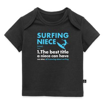 Sport Niece Surfing - Baby Premium Organic T-shirt - black - Front
