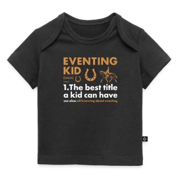 Rider Kid Definition Eventing - Baby Premium Organic T-Shirt - Schwarz - Vorne