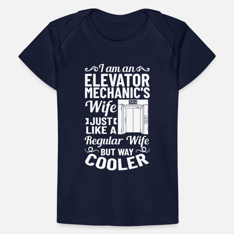 Elevator Elevator System Technician Woman Elevator Elevator Baby Premium Organic T-shirt