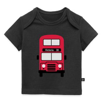 London - Baby Premium Organic T-shirt - black - Front