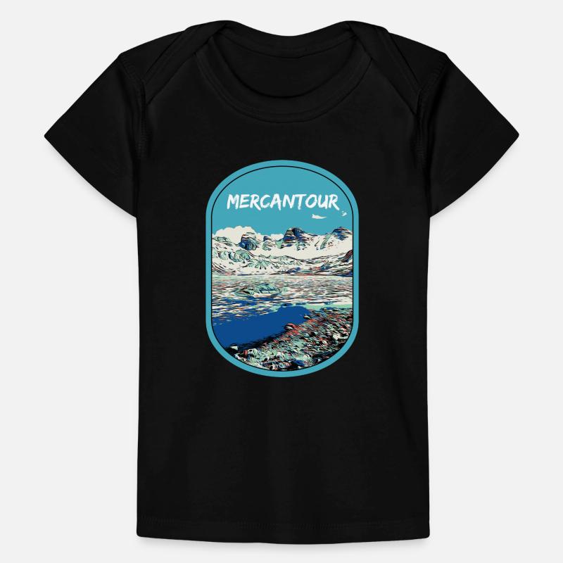 Illustration originale des lacs du Parc Mercantour T-shirt Premium bébé bio
