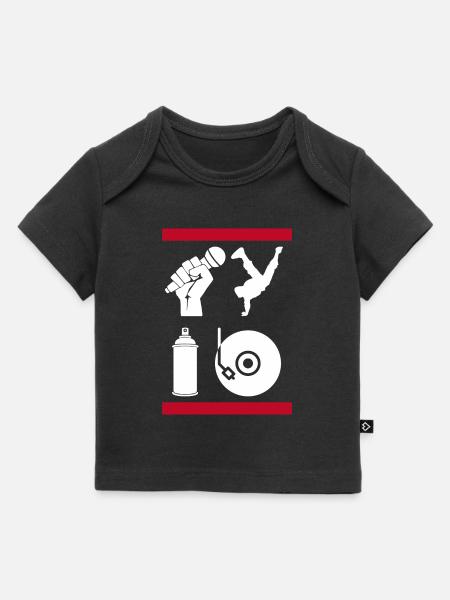 Die 4 Elemente des Hip-Hop - Baby Premium Organic T-Shirt - Schwarz