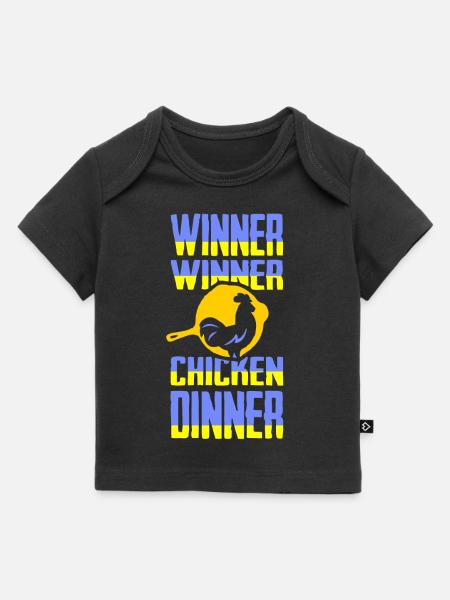 Winer Winer Chicken Dinner T-Shirt - Baby Premium Organic T-Shirt - Schwarz