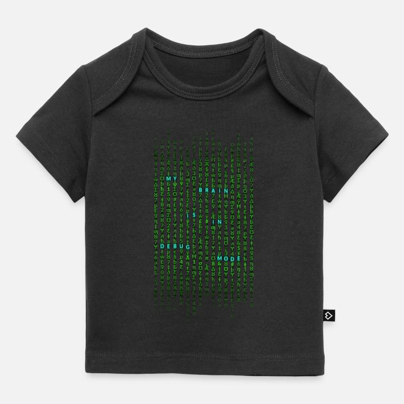 My brain is in debug mode - Baby Premium Organic T-Shirt - Schwarz