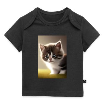 Baby Cat - Baby Premium Organic T-shirt - black - Front