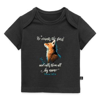 Bibelvers Christlich Religiöses Motiv - Baby Premium Organic T-Shirt - Schwarz - Vorne