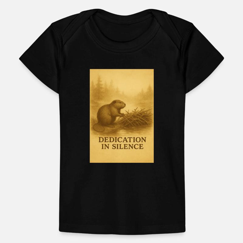 Beaver Dedication in Silence Baby Premium Organic T-shirt