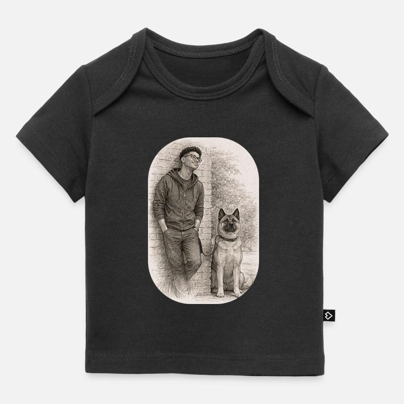 Matt & Holly - T-shirt Premium bébé bio - noir