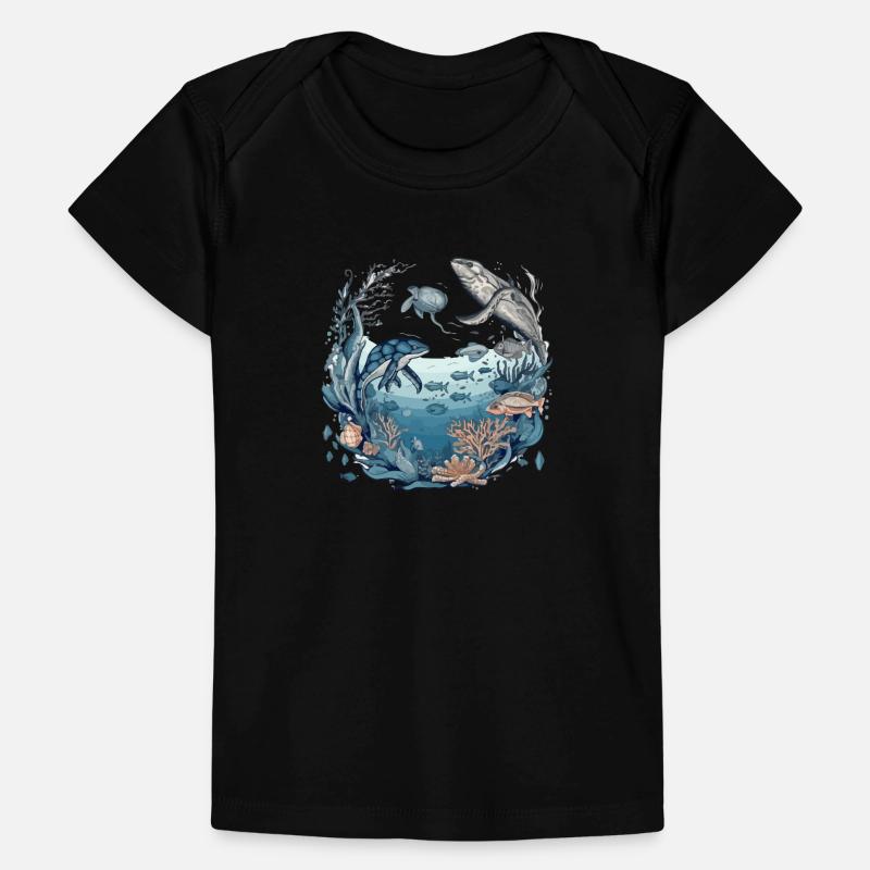 Créatures de la mer T-shirt Premium bébé bio