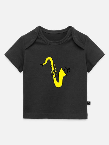 Saxophon - Baby Premium Organic T-Shirt - Schwarz