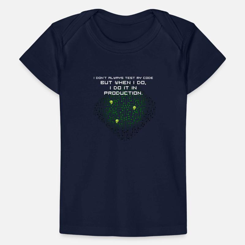 test code nerd joke spruch pc programmierer geek i Baby Premium Organic T-Shirt