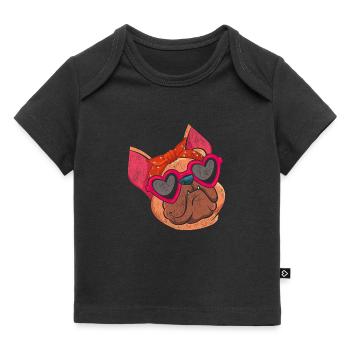 Bulldog français - T-shirt Premium bébé bio - noir - Devant