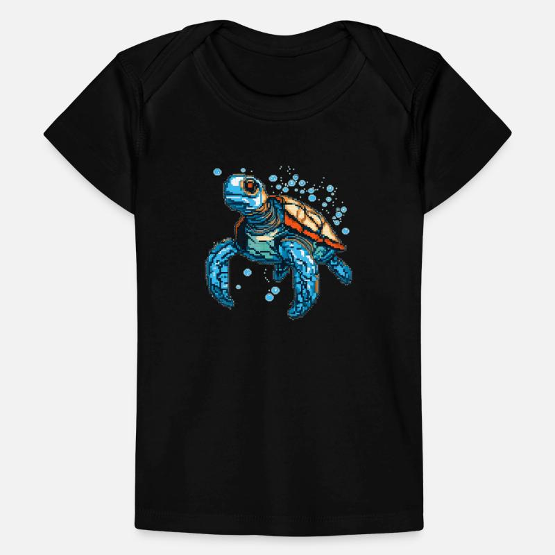 Turtle est composé de pixels T-shirt Premium bébé bio