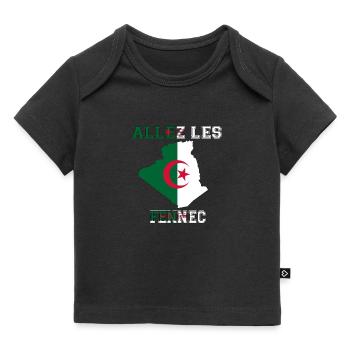 Allez LES fennec Maillot de Pied l'Algérie - T-shirt Premium bébé bio - noir - Devant