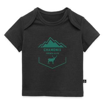Chamonix deer - Baby Premium Organic T-shirt - black - Front