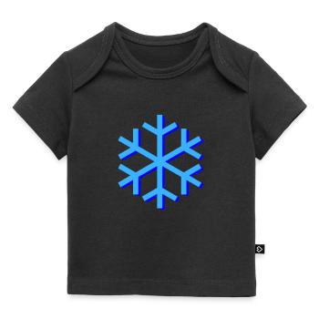 Flocon de Neige - T-shirt Premium bébé bio - noir - Devant