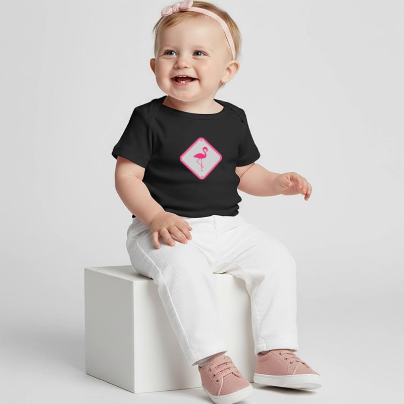 warning note caution caution shield danger fla Baby Premium Organic T-shirt