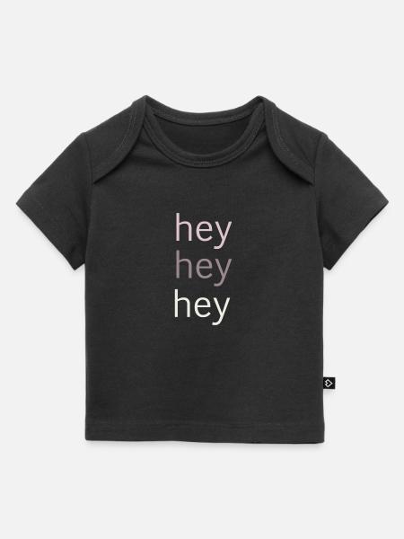 hey hey hey - Baby Premium Organic T-Shirt - Schwarz