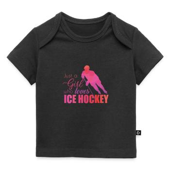 Hockey - T-shirt Premium bébé bio - noir - Devant
