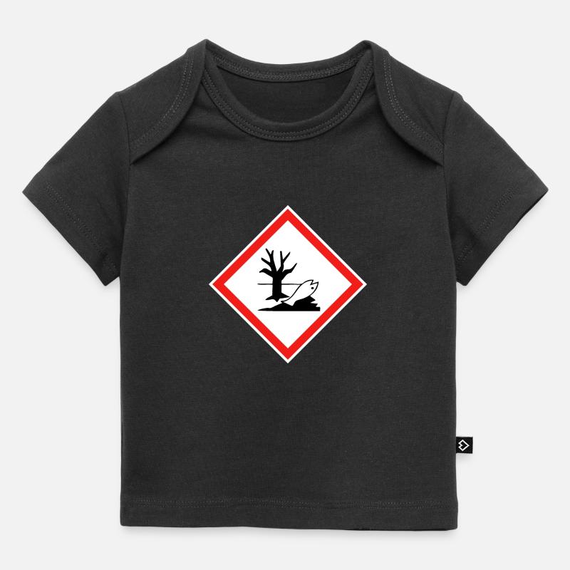 Pericoloso per l'ambiente, pericoloso per l'ambiente - T-shirt Premium neonato bio - nero