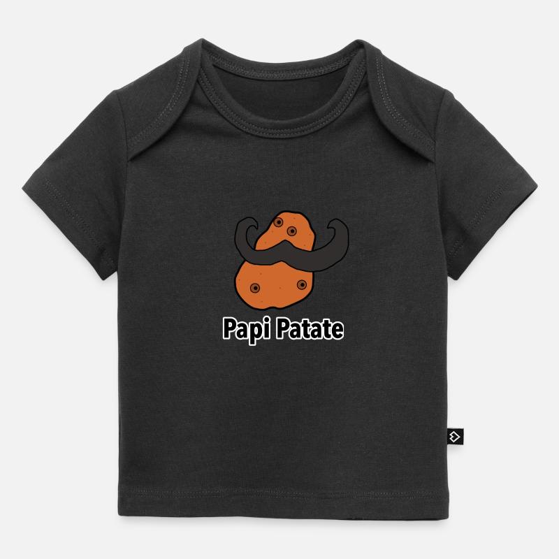 Papi Patate - T-shirt Premium bébé bio - noir