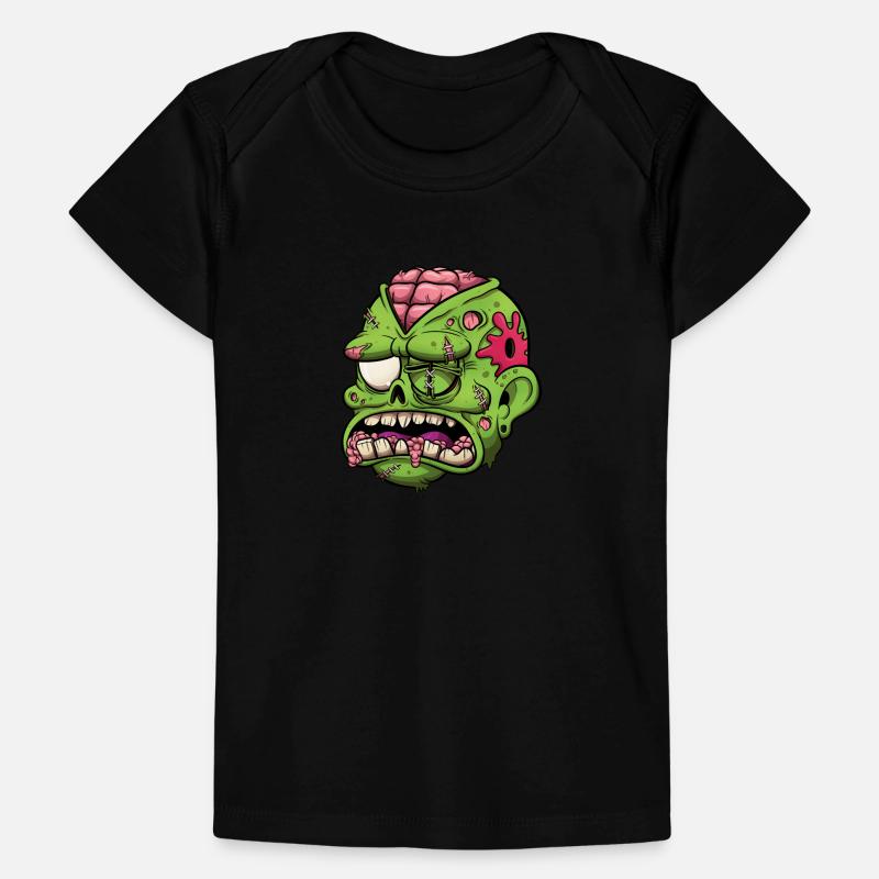 Wounded Zombie Head Baby Premium Organic T-shirt