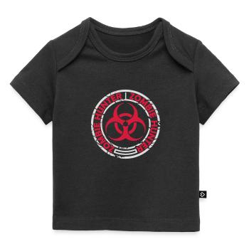 Chasseur de zombies Citation d’Halloween - T-shirt Premium bébé bio - noir - Devant