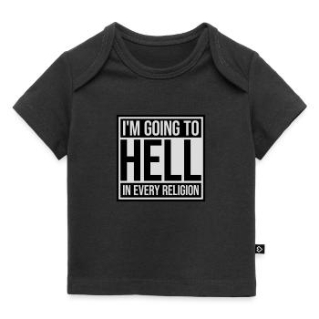 En allant en enfer - T-shirt Premium bébé bio - noir - Devant