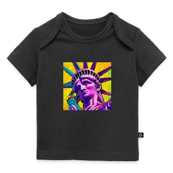 Freiheitsstatue - Baby Premium Organic T-Shirt - Schwarz - Vorne