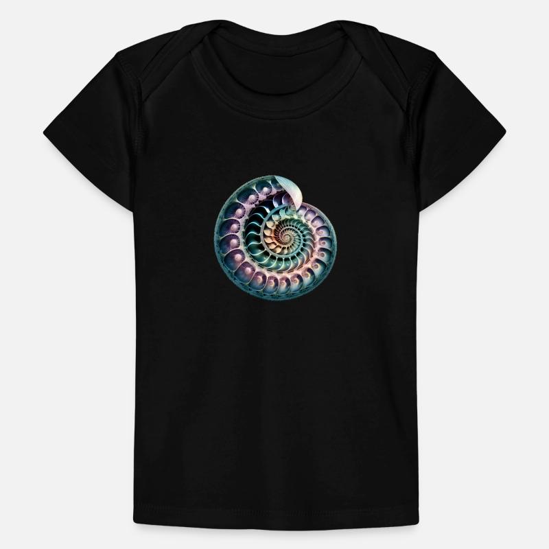 Fibonacci spiral, shell, golden ratio Baby Premium Organic T-shirt