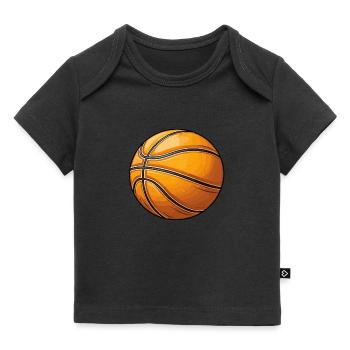 Basketball in vector graphic style - Baby Premium Organic T-shirt - black - Front