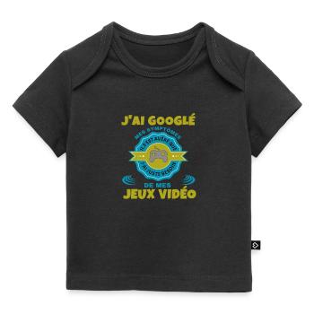 JEUX vidéo - T-shirt Premium bébé bio - noir - Devant
