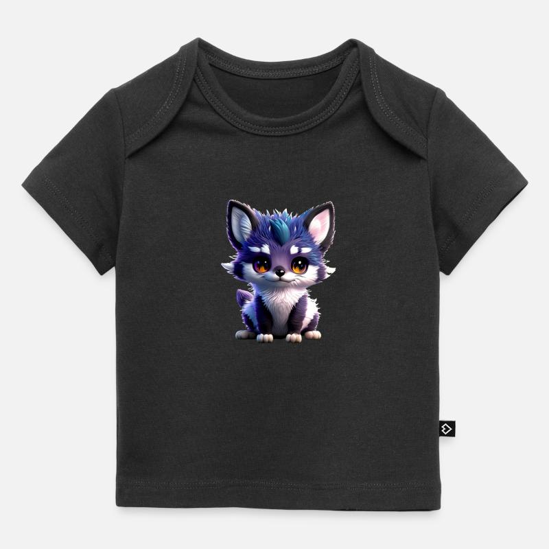 Bébé animal mignon - T-shirt Premium bébé bio - noir