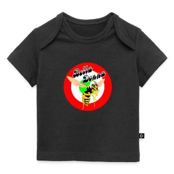 Guêpe Mod Cible Rouge Cocarde Bella Donna - T-shirt Premium bébé bio - noir - Devant