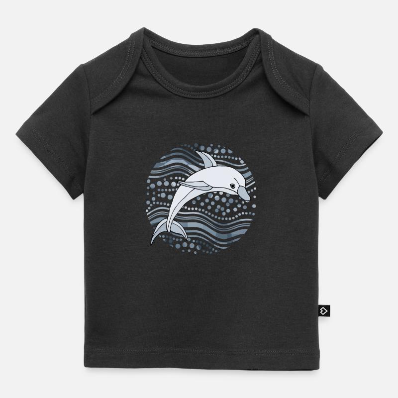 Dauphin - T-shirt Premium bébé bio - noir