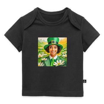 image saint patrick - T-shirt Premium bébé bio - noir - Devant
