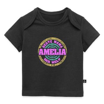 Mutter Amelia - Baby Premium Organic T-Shirt - Schwarz - Vorne