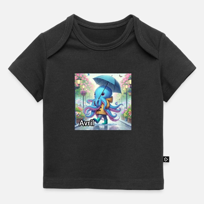 AVRIL - T-shirt Premium bébé bio - noir