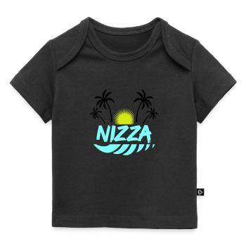 Nice - Baby Premium Organic T-shirt - black - Front