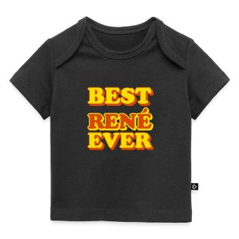 Lustiges Geschenk mit Vornamen René - Baby Premium Organic T-Shirt - Schwarz - Vorne