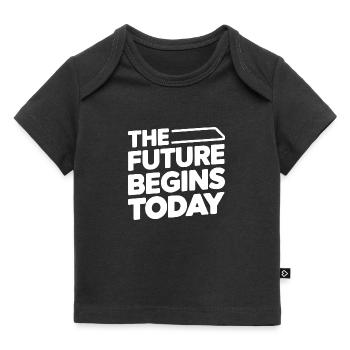 back to school - Baby Premium Organic T-shirt - black - Front