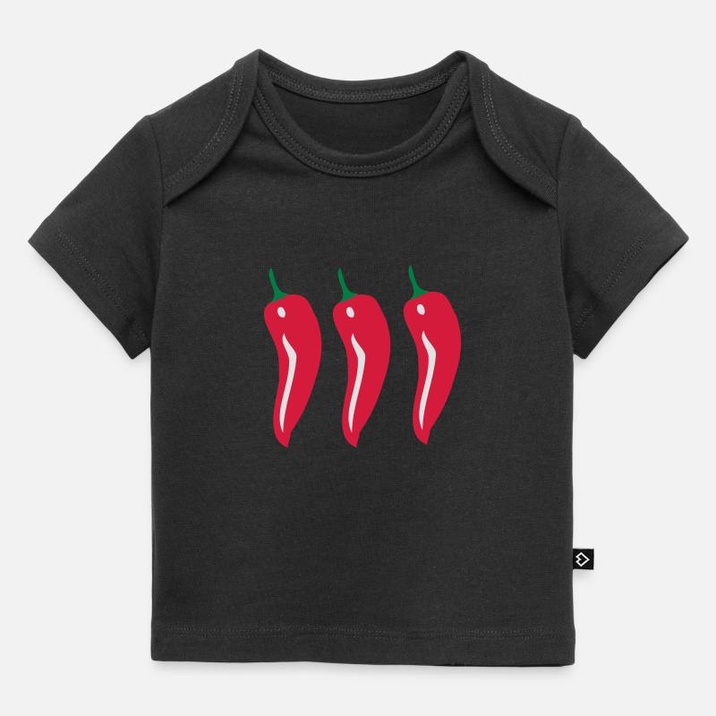 pepperoni - T-shirt Premium bébé bio - noir