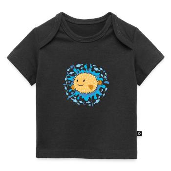 Süßer kleiner Kugelfisch - Baby Premium Organic T-Shirt - Schwarz - Vorne