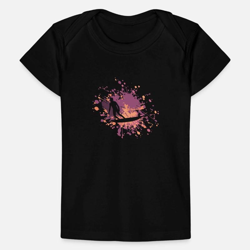Surfeur Profiter Color Splash T-shirt Premium bébé bio