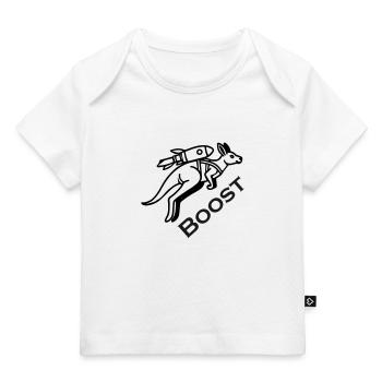 Kangaroo With Jetpack - Boost Design - Baby Premium Organic T-shirt - dark navy - Front