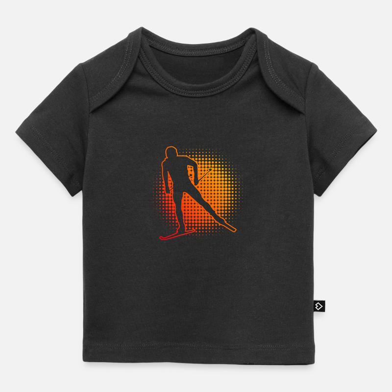 Classique féminine de ski de fond - T-shirt Premium bébé bio - noir