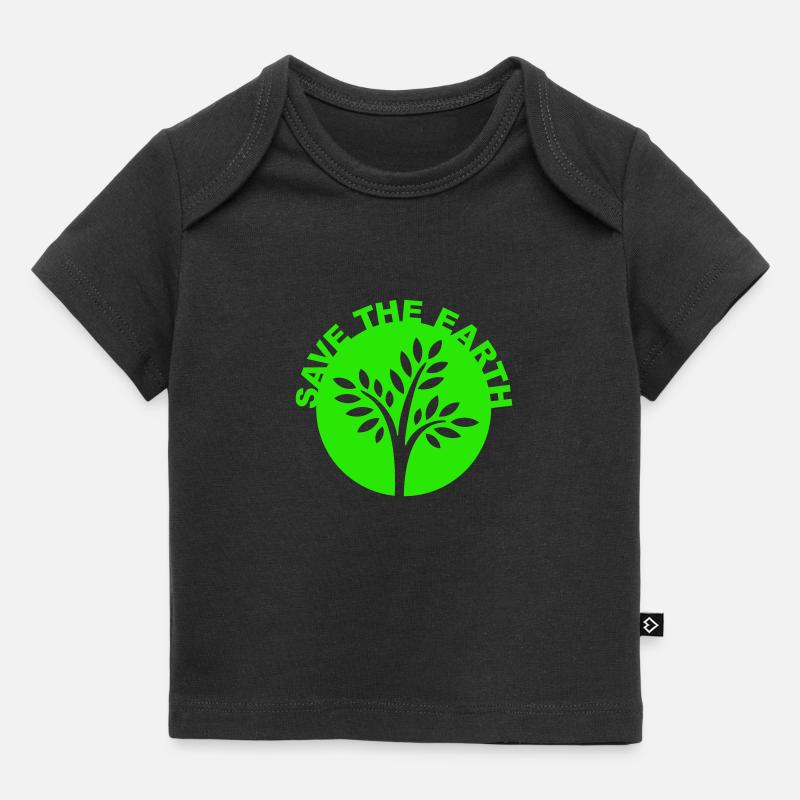 savetheearth03 - T-shirt Premium bébé bio - noir